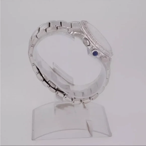 Judith Ripka Stainless Steel Watch #92 new battery Judith Ripka Stainless Steel Watch #92 new battery main image 3